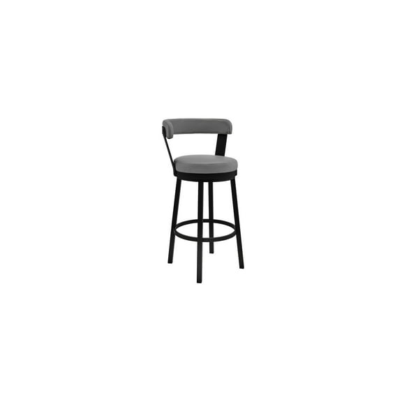 Swivel Bar Stool - Modern Faux Leather Counter & Bar Height Seating
