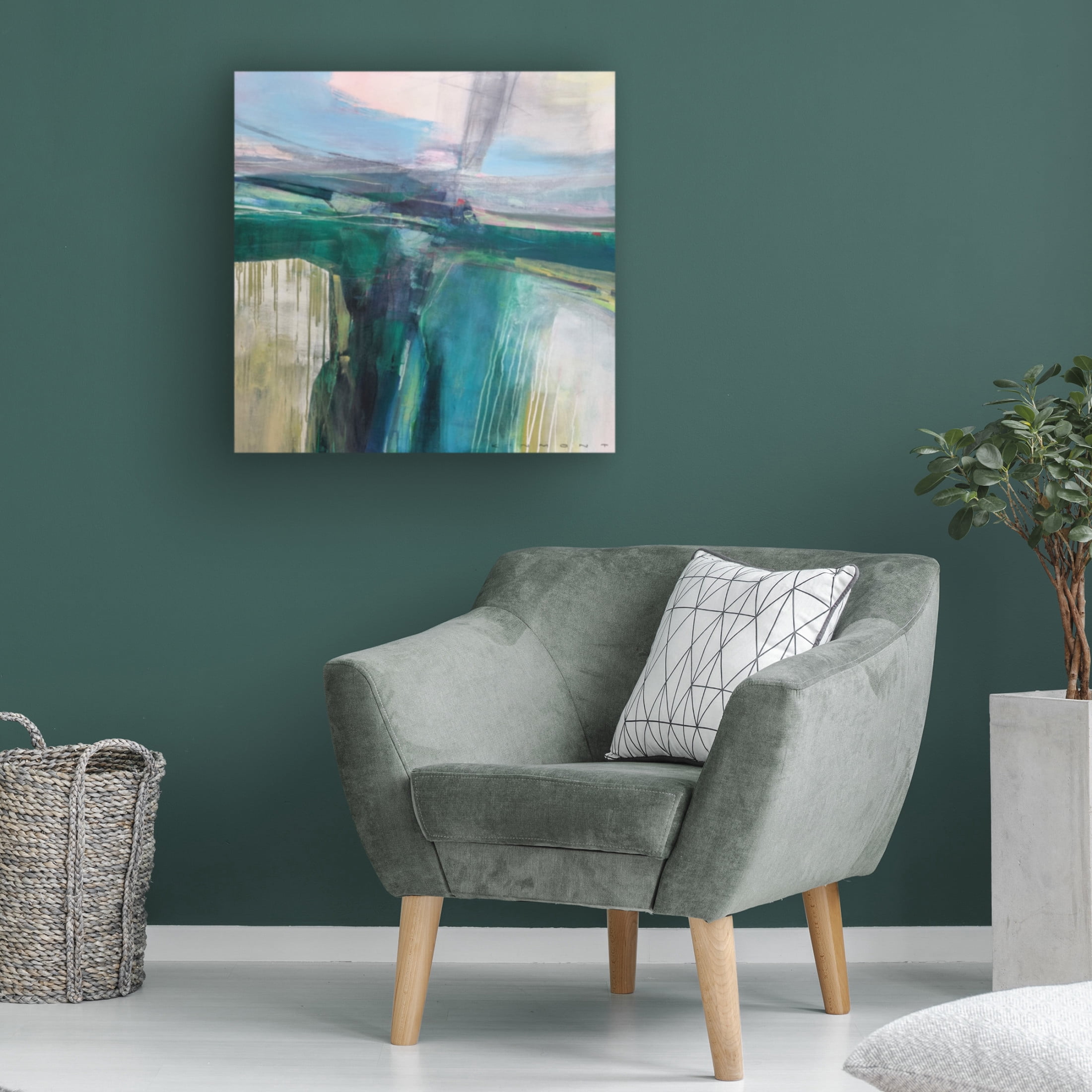 Canvas Wall Art - Andrew Kinmont 'Convergence' Wall Art for Living Room, Bedroom, or Office Décor by Trademark Fine Art - 24 x 24 Inches