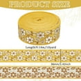 thumbnail image 2 of 1 Bag 10 Yards Yellow Vintage Jacquard Ribbon 1-3/8 inch Wide Ethnic Style Embroidery Polyester Ribbons Floral Pattern Embroidery Fabric Trim Retro Tyrolean Ribbon for Clothing Crafts Decor Yellow, 2 of 9