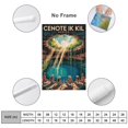thumbnail image 2 of Retro Vintage Travel Poster Wall Art Cenote Ik Kil Merida Mexico Sinkhole Swimming Tropical Jungle Print Print Poster, 2 of 8