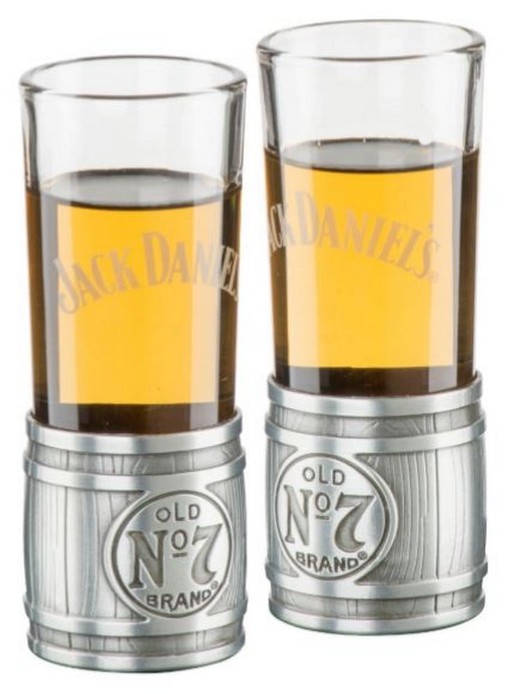 Set of 2 Jack Daniels Barrel Highball Glasses