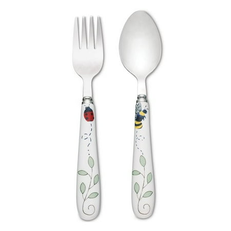 Lenox Butterfly Meadow 2 Piece Baby Feeding Flatware Set