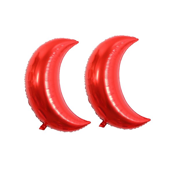 Billuyoard 2 piezas de globos de cumpleaños, material de papel de aluminio decorativo, suministros para la casa del bebé de un año, globo elástico en Kits de decoración para fiestas Rojo Billuyoard HA060458-01