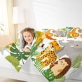 thumbnail image 3 of Manfei Lovely Tiger Giraffe Twin Comforter Sets,Zoo Animal Elephant Bedding Set,Green,Polkadot Reversible,2pcs,1 Comforter and 1 Pillowcase, 3 of 7