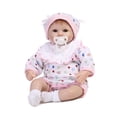 thumbnail image 1 of Reborn Baby Doll Girl Baby Silicone Body Eyes Open With Clothes 16inch 40cm Realista Regalos lindos Decdeal Muñeca, 1 of 2