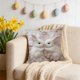 thumbnail image 1 of Decoraciones de Pascua, funda de cojín con conejos bordados con temática de Pascua, funda de almohada suave para sofás y sillas, ideal para decorar sofás y dormitorios de Pascua, funda de almohada de, 1 of 6