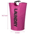 thumbnail image 4 of Spencer 90L Large Laundry Basket Waterproof Laundry Bag Foldable Laundry Hamper Folding Washing Bin, Storage Basket for Blankets Dirty Clothes Toys, Black, 4 of 10