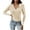 Beige, variant on Vedolay Cute Sweaters Women's 2023 Fall Fashion Long Sleeve Sweater Ruffle Slim Fit Pullover Top,Gray S