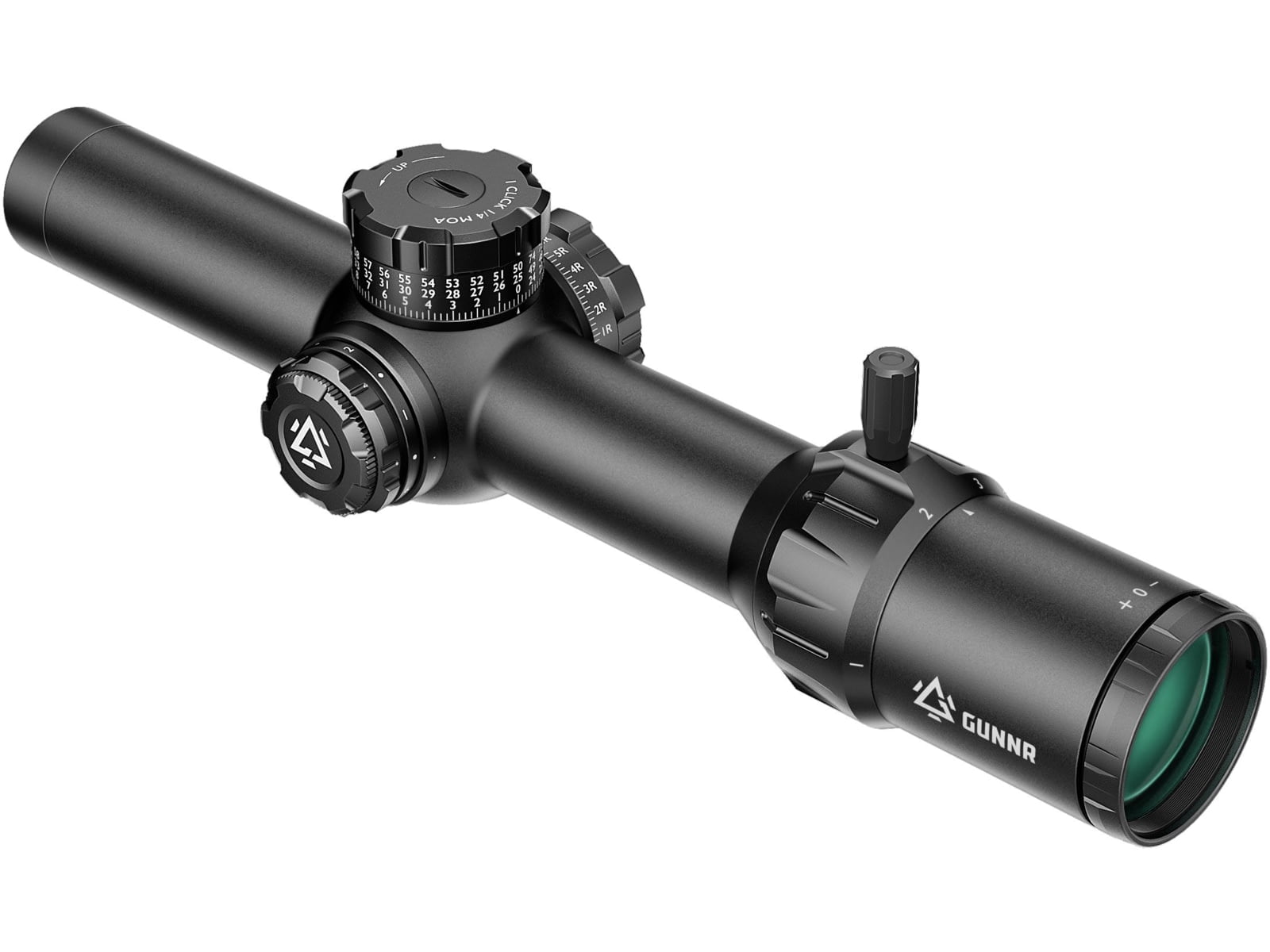 GUNNR Odin ED 1-10x28mm LPVO 34mm Tube Rifle Scope w/Mount and Case, First Focal Plane w/Mount and Case, MOA, Black