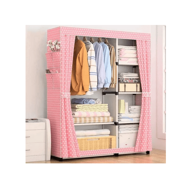 Closet Armable Xtellar Ropero Pequeño Organizador Para Ropa Portatil Color Rosa