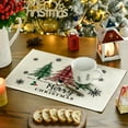 thumbnail image 2 of Smile Let It Snow Merry Bright Truck Christmas Placemats Set of 4, 12 x 18 Inch, Buffalo Check Plaid, 2 of 8