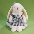 thumbnail image 3 of 21.65 Inch Easter Bunny Stuffed Animals with Clothes & Bow, Safe Material Soft Washable Stuffed Bunny, Cute Plush Toy Rabbit Easter Decoration Birthday Gift, 3 of 13