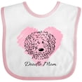 thumbnail image 3 of Inktastic Doodle Mom Girls Baby Bib, 3 of 4
