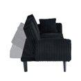 thumbnail image 6 of YINGYING  72." Loveseat Sofa, Modern Upholstered 2 Love Seat Couch with Retractable Cup Holder Corduroy Small Couch for Bedroom, Apartment, 6 of 9