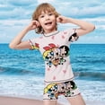 thumbnail image 4 of The Powerpuff Girls Boys 2-Piece Swimsuit Set Bathing Suit Short Sleeve Swimwear Sets with Swim Trunk 9-11Y(140cm), 4 of 7