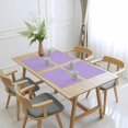 thumbnail image 6 of Violet Purple Placemats Set of 4, Farmhouse Solid Purple Color Modern Art Washable Wipeable Table Mats for Dining Tables, Indoor Outdoor Kitchen Place Mats for Holiday Party Table Decor, 6 of 9