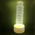 thumbnail image 1 of Torre Pendente Di Pisa 3d Led Night Light Bedroom Table Lamp Color ..., 1 of 1