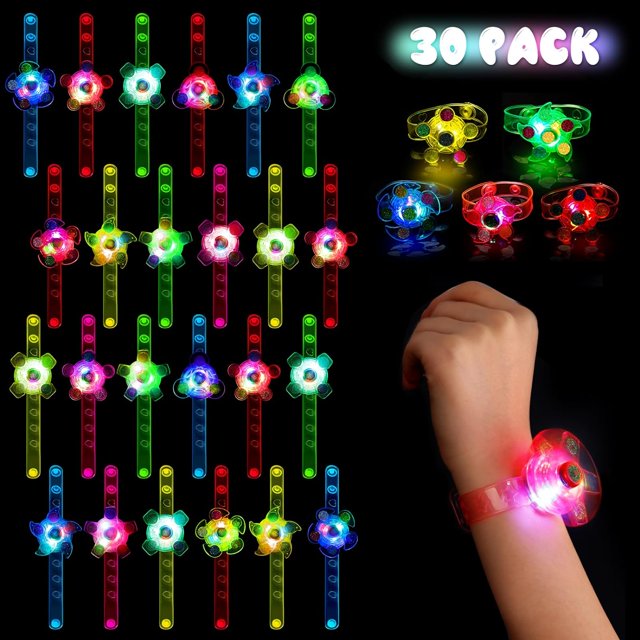 Satkago 24 piezas de regalos de fiesta que brillan en la oscuridad para niños de 8 a 12 años, regalos de Halloween, juguetes con luz LED, regalos de fiesta de neón para Encanto, cumpleaños, fiesta de
