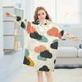 thumbnail image 5 of FORMRS Wearable Blanket Hoodie with Sleeves for Kids Cozy Flannel Sweatshirt, Simple Clouds, 5 of 7
