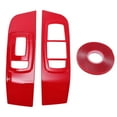 thumbnail image 1 of Unique Bargains 2 Pcs Window Switch Bezel Cover Door Control Switch Panel Trim for Dodge Challenger 2015-2023 Plastic Red, 1 of 6