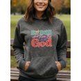 thumbnail image 3 of Christian Faith Hoodie for Men Women, Faith Pullover Hooded Sweatshirt, Cozy Cotton Poly Blend, Inspirational Casual Outfit, 3 of 5