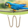 thumbnail image 4 of HUGFEGWE Parrot Climbing Rope Bird Perch Stand Hanging Birds Supplies Bird Rope Perches for Cockatiels Budgie Parakeet Primary Color, M CA919-76228, 4 of 7