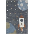 thumbnail image 3 of Nourison Astra Machine Washable Graphic Sky Blue 4' x 6' Kids Area Rug (4x6), 3 of 8