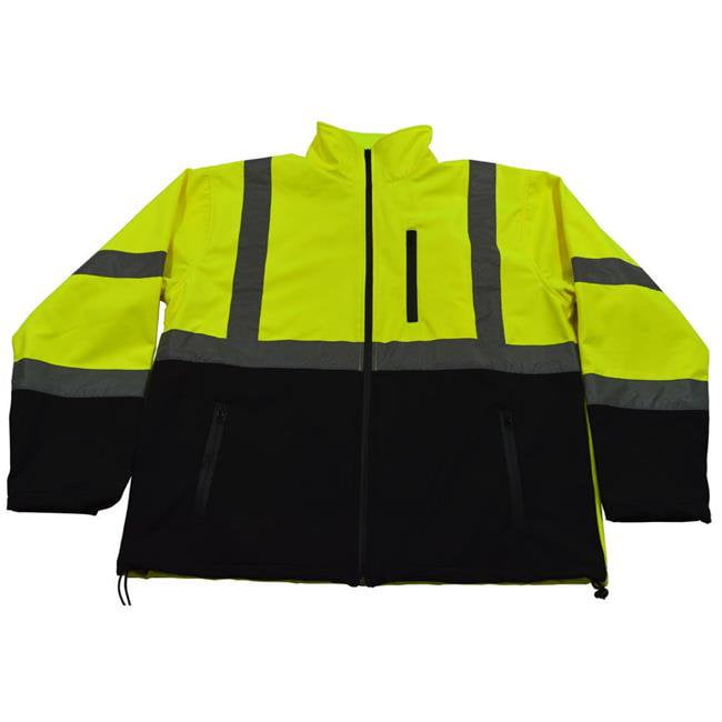 Calf Length Class 3 OccuNomix LUX-TJRE-Y3X Premium Breathable Waterproof Rain Jacket Yellow 3X-Large
