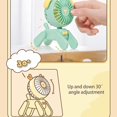 thumbnail image 5 of Ventilador de mesa portátil pequeño y silencioso (verde), 5 of 5