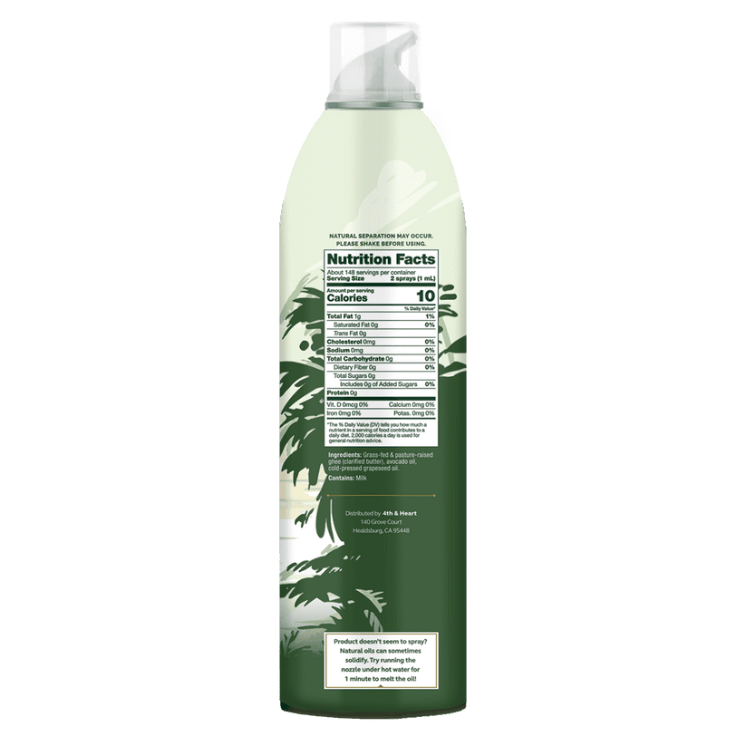 Pack of 6, 4th & Heart Original Ghee Oil Spray, 5 fl oz