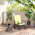thumbnail image 2 of Outsunny Outdoor Glider Chair, Patio Glider with Steel Frame, Beige, 2 of 10
