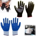 thumbnail image 4 of 2 Pairs Grip Work Gloves, All-Purpose, Gloves for Men, Superior in Wet, Dry, Oily Conditions, Polymer Palm, Large Size,Protective Nitrile Rubber,Labor Gloves, 4 of 6