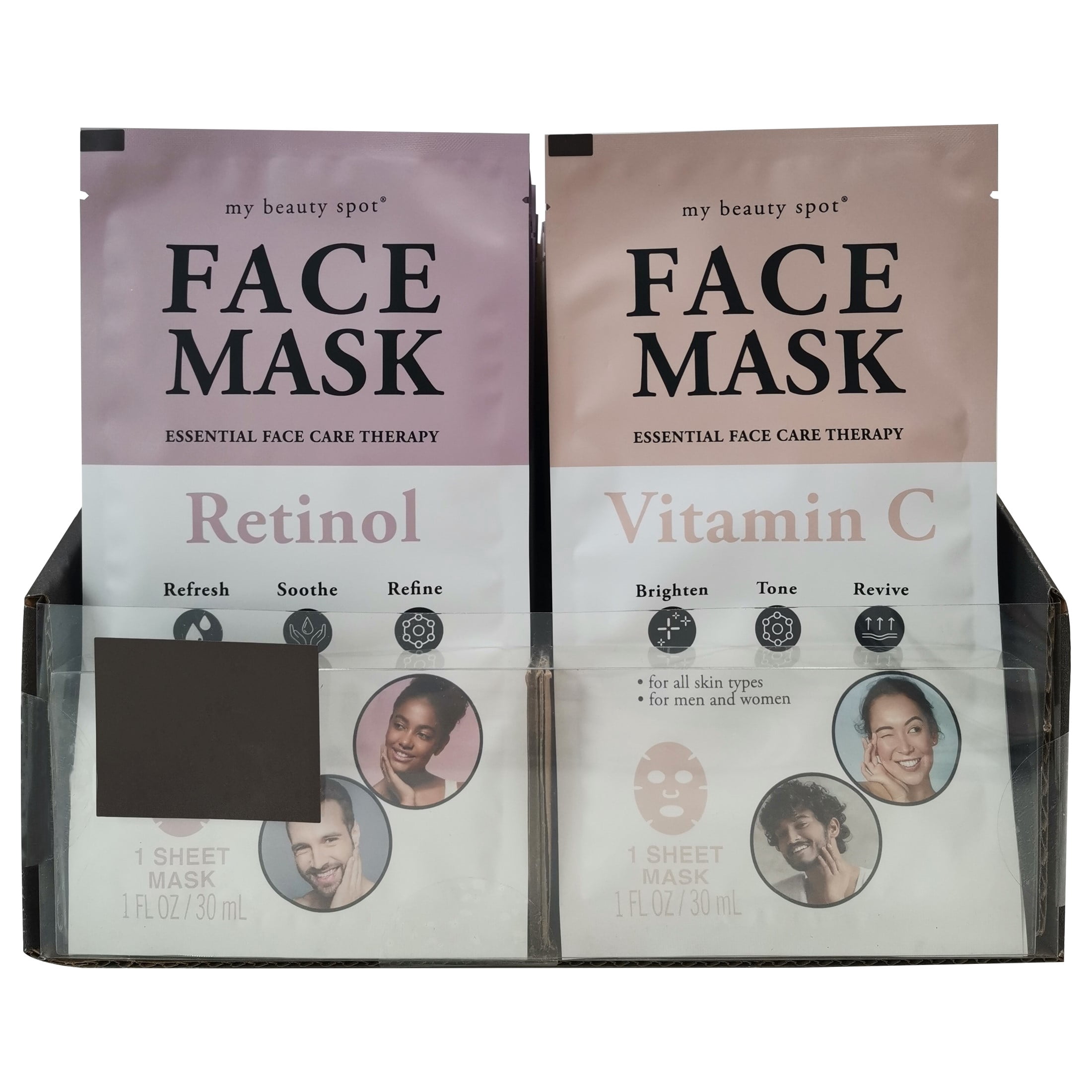 (6 pack) My Beauty Spot Face Mask Essential Care Therapy Retinol
