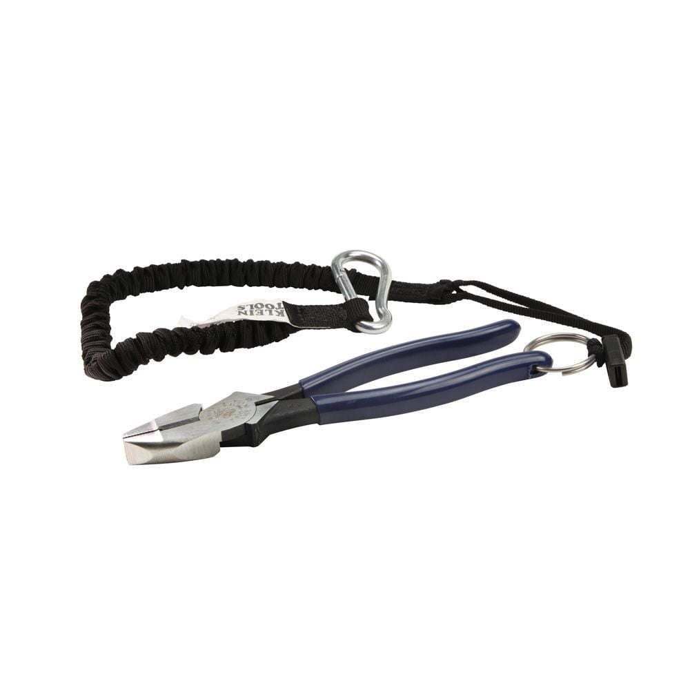 Klein Tools D213-9NETT High Leverage Side Cutter Pliers with Tether Ring