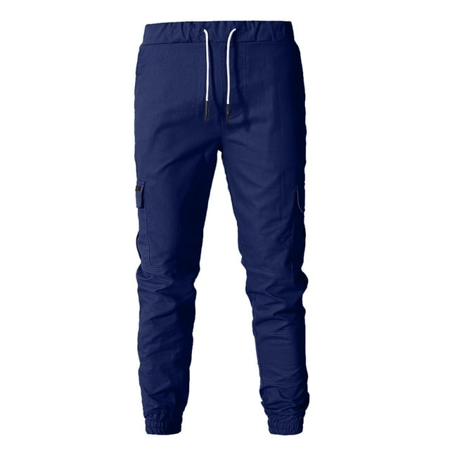 Pgeraug mens sweatpants Cargo Trousers Plus Size Multi Pocket Tooling