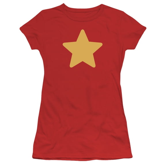Steven Universe Star S/S Junior Women's T-Shirt Sheer Red