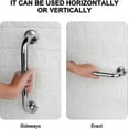 thumbnail image 2 of 2 Pack Shower Grab Rail,stainless Steel Bathroom Grab Bar, Grab Bars Elderly For Bathroom, 2 of 5