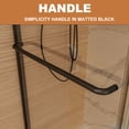 thumbnail image 6 of Traditional Sliding Shower Door, 50-54 in. x 72 in., Matte Black Frame with Clear Glass - Durable Design for Standard Enclosures, Easy Installation, 6 of 9