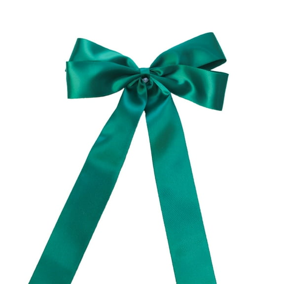 Wadada Large Christmas Bows Velvet Christmas Wreath Bows Christmas Tree Topper Bow with Golden Edge Big Xmas Ornament for Wreath Gift Home Front Door Decor (Green,6.3 x 13 Inch)