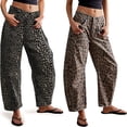 thumbnail image 2 of Vaqueros holgados de leopardo para mujer, ropa de calle a la moda, pantalones vaqueros informales Y2k Vintage para mujer, pantalones de pierna ancha, novedad de Otoño Invierno 2024 ﻿, 2 of 5