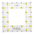 thumbnail image 4 of LOLIPPYY 1Pack Multifunction Ruler Assorted Color Plastic for Quilting and Measuring 16.5X16.5CM, 4 of 8