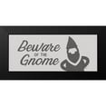 thumbnail image 2 of Michelle, Misty 24x12 Black Modern Framed Museum Art Print Titled - Beware of the Gnome, 2 of 5