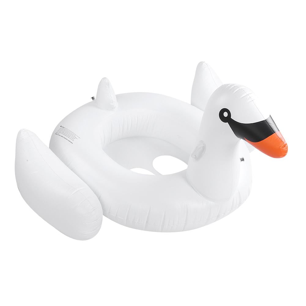 HERCHR Leisure Giant Swan Inflatable Ride-On Pool Float Swim Ring Water Fun Toy Summer, Giant
