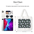 thumbnail image 3 of Honeii Cartoon Koala Bear Print Fluffy Shoulder Bag Plush Bags Women Ladies Tote Bag Fluffy Furry Purse Handbag for Autumn and Winter, 3 of 7