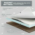 thumbnail image 6 of HARPPA 3 in 1 Baby Bassinet Bedside Sleeper, Height Adjustable, Easy Folding, Gray, 6 of 10