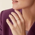 thumbnail image 2 of 14K Gold Plated Chunky Signet Ring for Women | Women's Stackable Bands, 2 of 2