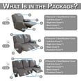thumbnail image 5 of DYStyle 1/2/3 Seat Recliner SlipcoverStretch Non-Slip Chair Cover Furniture Protector Chaise Lounge Cover, 5 of 6