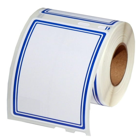 Seiko Name Badge Labels with Blue Border