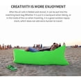thumbnail image 3 of Inflatable Couch Air Sofa Hammock Portable, Waterproof Anti Air Leaking Design Camping Chair for Traveling Beach Picnics & Music Festivals Camping (Green), 3 of 4