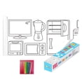 thumbnail image 2 of Long Children Graffiti Scroll Multiple Patterns Creative Canvas for Early Education Drawing Toy, 2 of 3